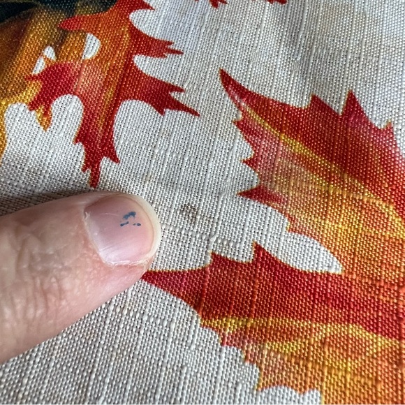 Home Collection Set of 4 Autumn Leaves Fabric Placemats 12” by 18” Falling Leave - Picture 3 of 8